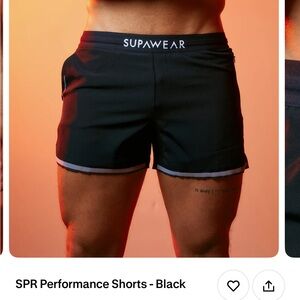 Men's Black Athletic Shorts